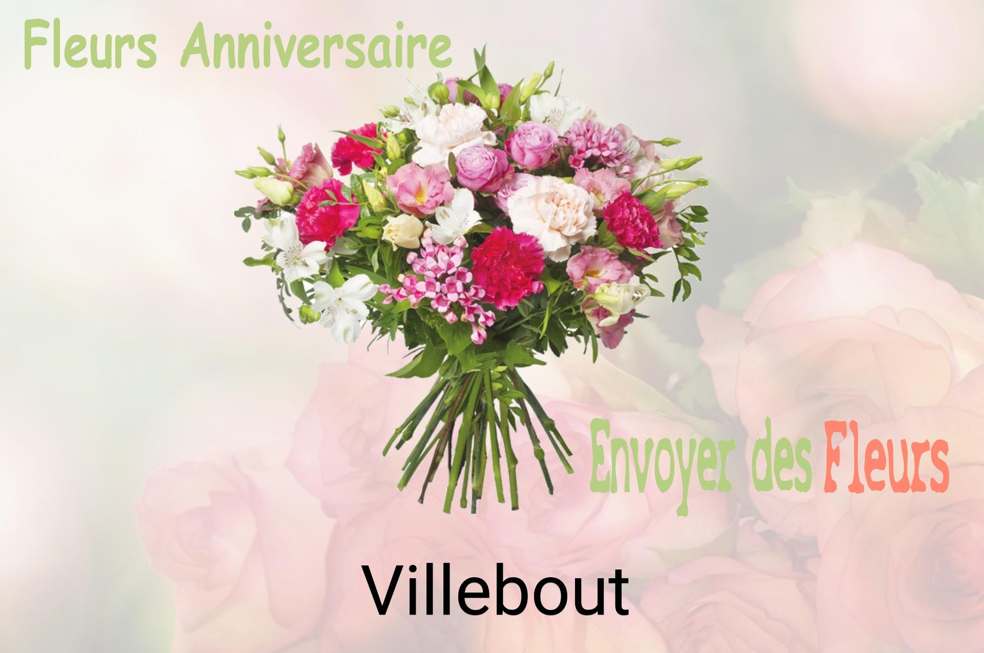 Bouquet de fleurs d’anniversaire livré à Villebout